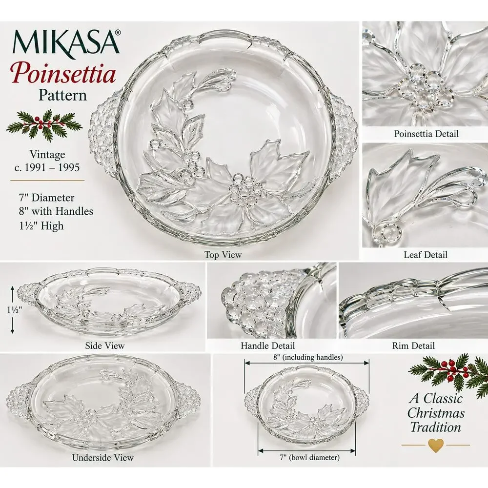Mikasa glass 1990s collection